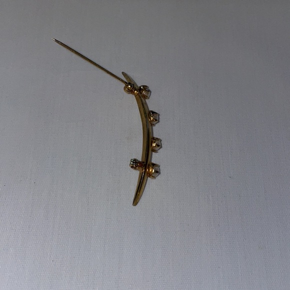 Estate jewelry Gold and pearl brooch - Picture 5 of 8